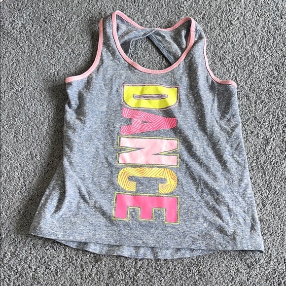 Danskin Now Racerback Tank Top with Colorful Dance Print - Picture 1 of 4